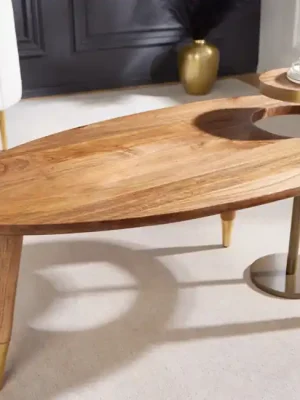 Horká Nabídka Designový konferenční stolek z masivu Gatsby Mango 110cm