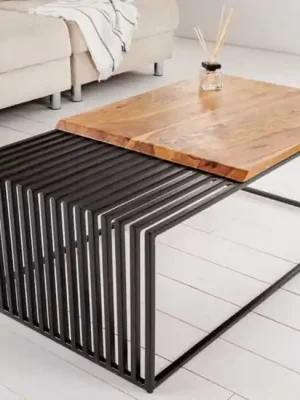 Časově Omezené Designový konferenční stolek z masivu Skövde Sheesham 100cm