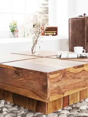 Designový konferenční stolek Cube Sheesham 70cm Kup Teď