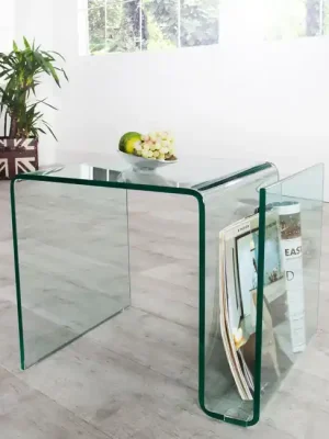 Sleva Designový skleněný konferenční stolek Fantome 50cm