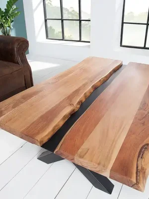 Speciální Cena Designový konferenční stolek z masivu Amazonas akácie 120cm