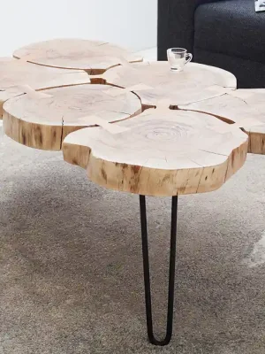 Moderní konferenční stolek z masivu Goa II Akácie 115cm Speciální Cena