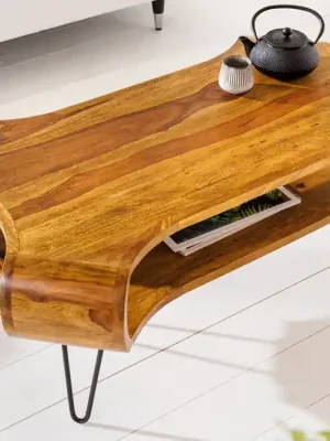 Designový konferenční stolek Organic Living Sheesham 100cm Sleva