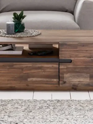Moderní konferenční stolek z masivu Wotan II Akácia 115cm Jen Po Omezenou Doba
