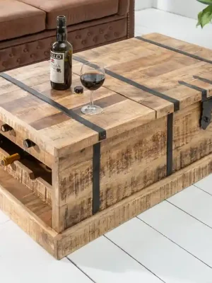 Masivní konferenční stolek Bodega Mango 100cm Vrácení Zdarma