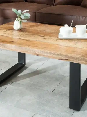 Moderní konferenční stolek z masivu Iron Craft Mango 100cm Nejlepší Volba