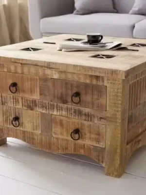 Designový konferenční stolek z masivu Iron Craft Mango 70cm Ihned K Objednání