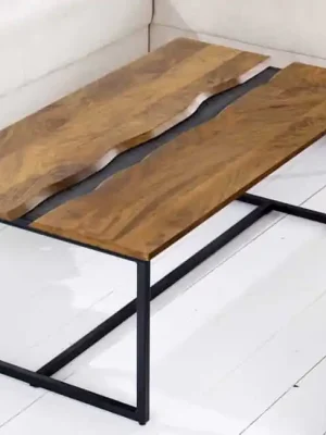 Designový konferenční stolek z masivu Amazonas mango 110cm Nejlepší Cena