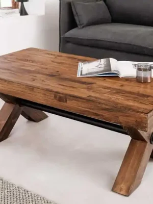 Pouze Dnes Designový konferenční stolek Morelos z borovice 110cm