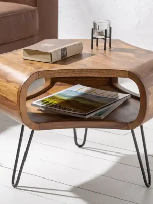 Vrácení Zdarma Extravagantní konferenční stolek Organic Living Sheesham 60cm