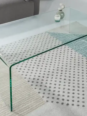 Designový skleněný konferenční stolek Fantome 110cm Cenový Hit