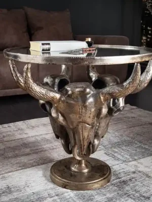 Pouze Dnes Extravagantní konferenční stolek Matador bronzový 56cm