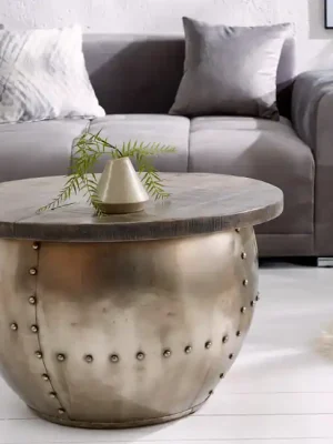 Designový konferenční stolek s úložným prostorem Drump Storage šedý 68cm Jen Po Omezenou Doba