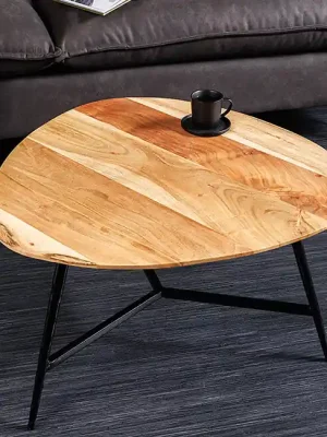 Horká Nabídka Designový konferenční stolek z masivu Beauty By Nature akácie 60cm