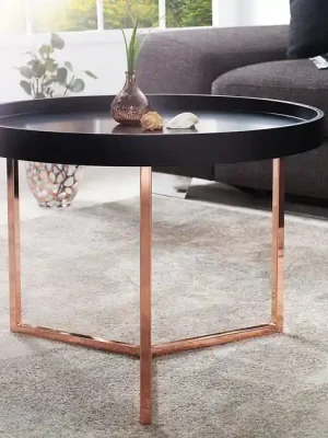 Moderní konferenční stolek s odnímatelným podnosem Modular černý 60cm Sezónní Sleva