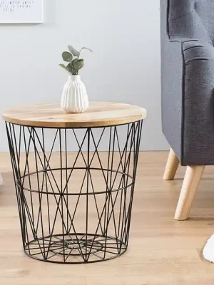 Nakupujte Hned Moderní konferenční stolek z masivu Storage Mango černý 52cm