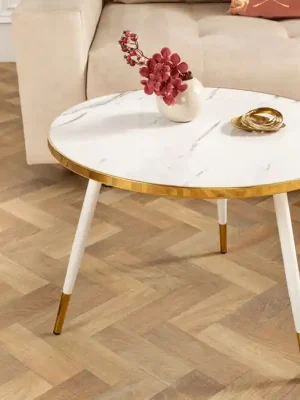 Novinka Retro konferenční stolek Paris bílý 60cm