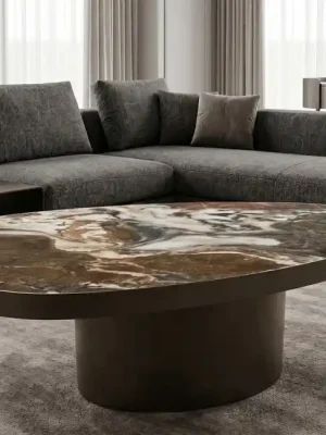 Designový konferenční stolek Umber z italské keramiky 118 cm Sezónní Sleva
