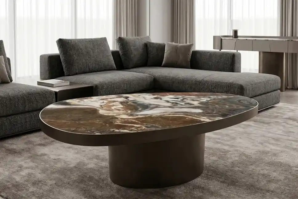 Designový konferenční stolek Umber z italské keramiky 118 cm Sezónní Sleva