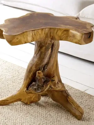 Nejlepší Volba Masivní odkládací stolek Root Teak 40cm