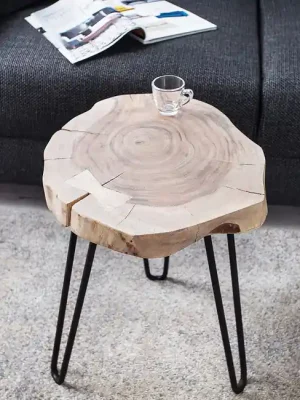Nejprodávanější Odkládací masívni stolek Goa akácia 40cm