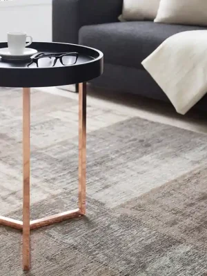 Expresní Doručení Moderní odkládací stolek s odnímatelným podnosem Modular černý 40cm