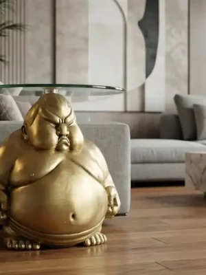 Nakupujte Hned Designový odkládací stolek Royal Sumo 54cm zlatý