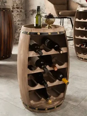 Koupit Online Designový stojan na víno z masivu Bodega jedle natur 64cm