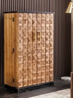 Sleva Designová barová skříňka Reserva z masivní borovice 80 cm