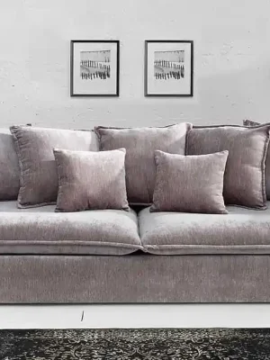 Nová Kolekce 3-místná pohovka Heaven taupe samet 202cm