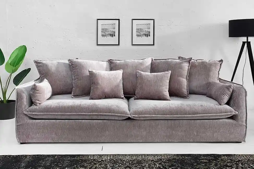 Nová Kolekce 3-místná pohovka Heaven taupe samet 202cm