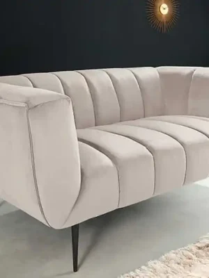 Designová 2-místná pohovka Manaris šampaňská samet 165cm Ihned K Objednání