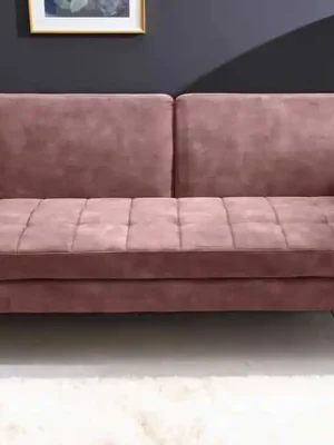 Super Cena Rozkládací pohovka Couture starorůžová mikrovelur 200cm