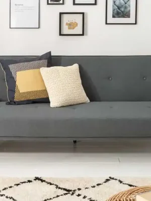 Must-Have Rozkládací pohovka Scandinavia antracit strukturovaná látka 210cm