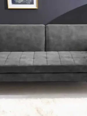 Rozkládací pohovka Couture šedá mikrovelur 200cm Přímo Od Výrobce