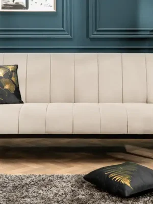 Must-Have Rozkládací pohovka Petit Beauté šampaňská samet 180cm