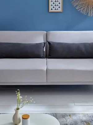 Luxusní rozkládací pohovka Studio šedá strukturovaná látka 200cm Tovární Cena
