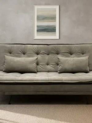 Top Prodej Designová rozkládací pohovka Arvik taupe mikrovlákno 195cm