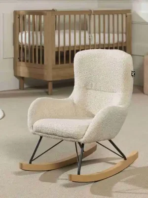 Oblíbený Designové houpací křeslo pro děti Rocky Mini buklé béžová