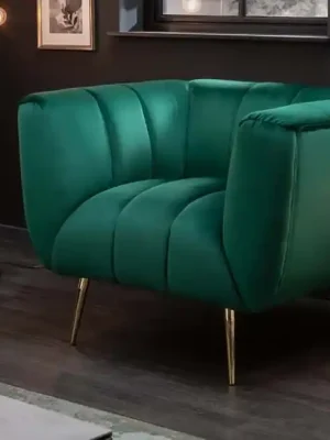 Designové křeslo Manaris zelená samet 105cm Nejprodávanější