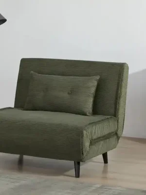 Omezená Nabídka Multifunkční polohovací křeslo Mora manšestr zelená 100cm