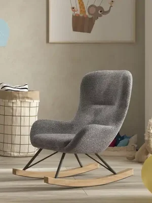Odeslání Ihned Dětské houpací křeslo Rocky Mini bouclé antracit