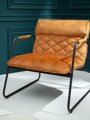 Originální Designové křeslo Mustang hořčicové