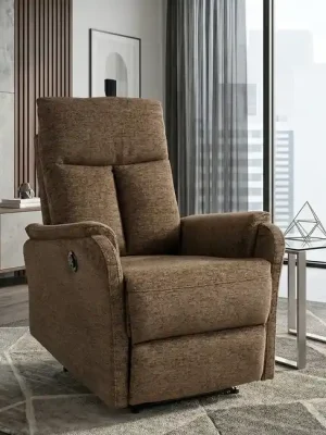 Elektrické relaxační křeslo Bravia v elegantní barvě cappuccino Výprodej