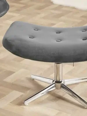 Taburet Heaven béžová strukturovaná látka 65cm Značkový