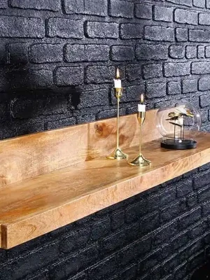 Designová nástěnná police Medan z mangového masivu 80cm Must-Have