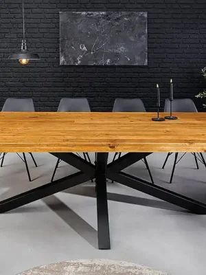 Cenově Výhodný Moderní jídelní stůl z masivu Galaxie Borovice 240cm