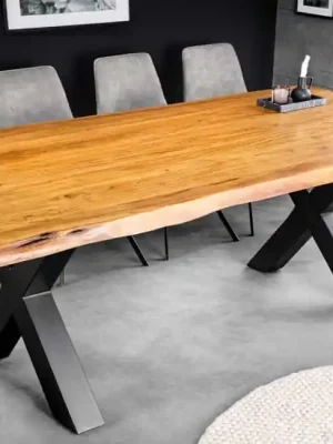 Odeslání Ihned Luxusní jídelní stůl z masivu Mammut X Akácie 200cm 50mm