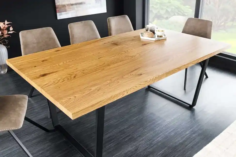 Moderní jídelní stůl z MDF Loft Dub 160cm Cenově Výhodný