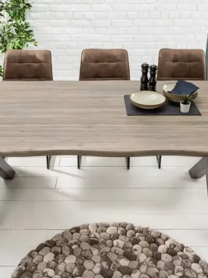 Akce Designový jídelní stůl z masivu Genesis Gray Akácie 160cm